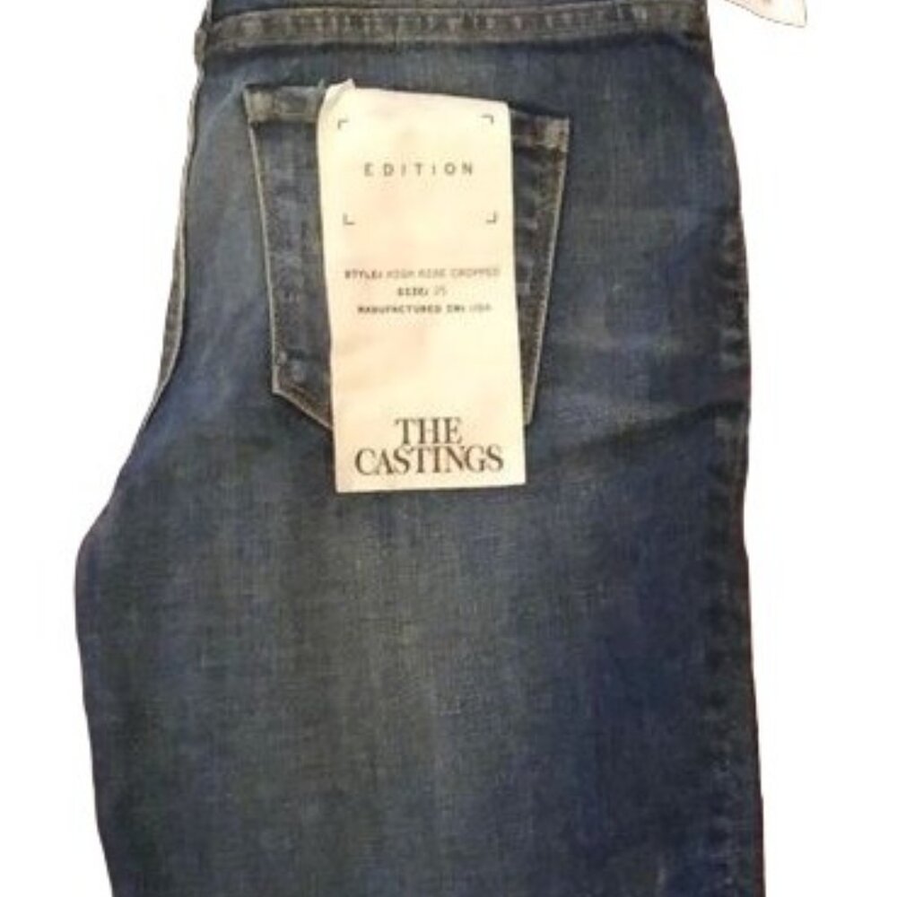 NWT The Castings High Rise Cropped Jeans Women’s Size 25 Medium Wash